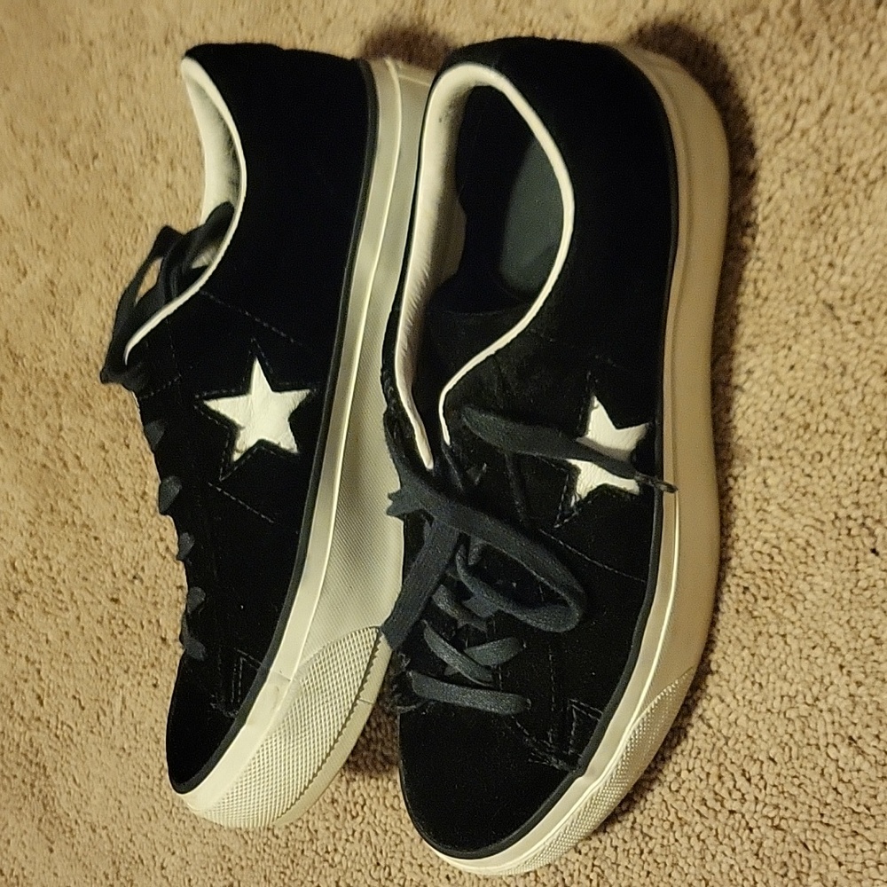 Converse Black and White Athletic Shoes